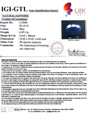 7.70 Ratti Natural Blue Sapphire With Govt Lab Certified-(2331)